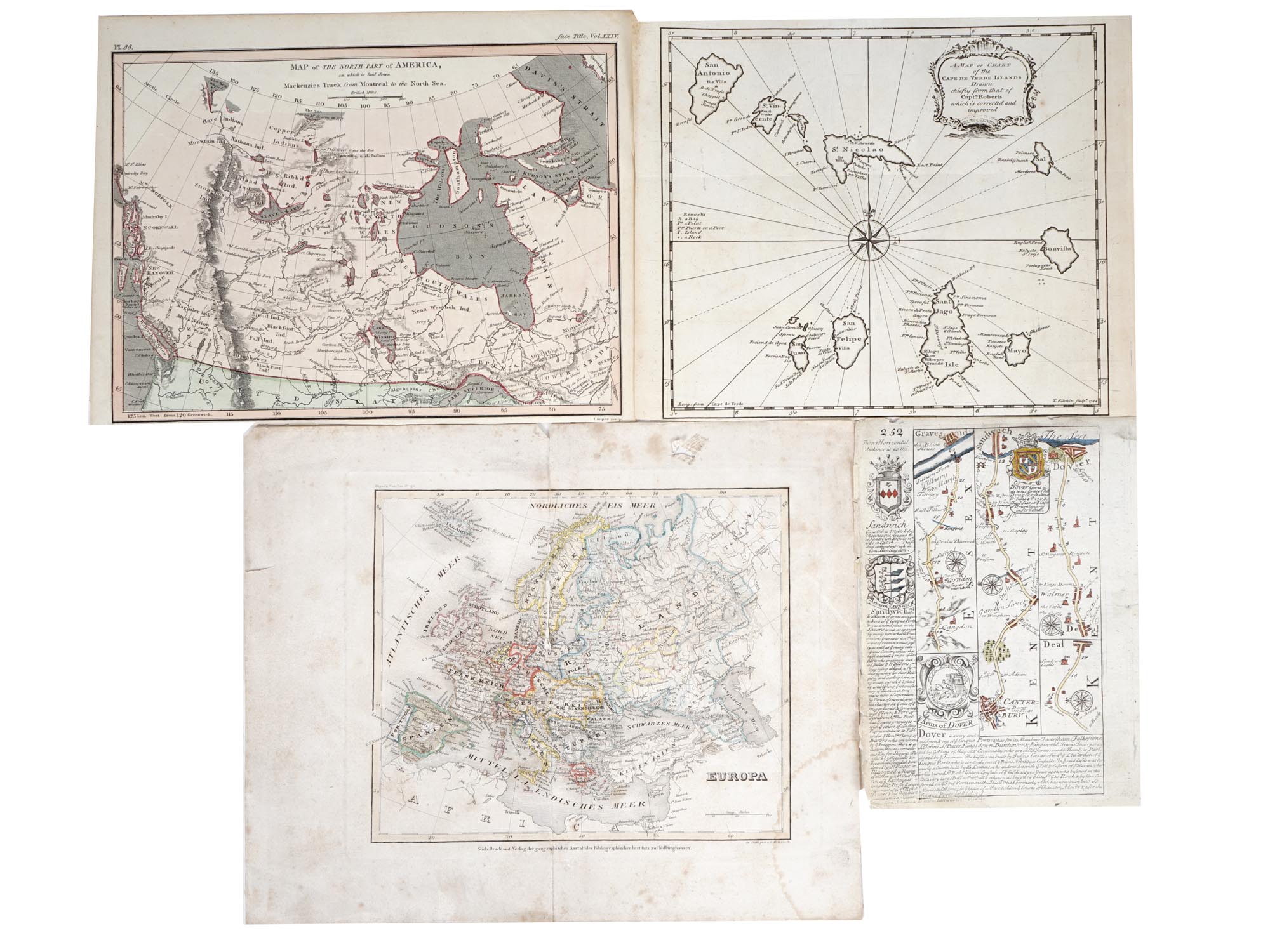 COLLECTION OF ANTIQUE PRINTED MAPS AND ENGRAVING PIC-4